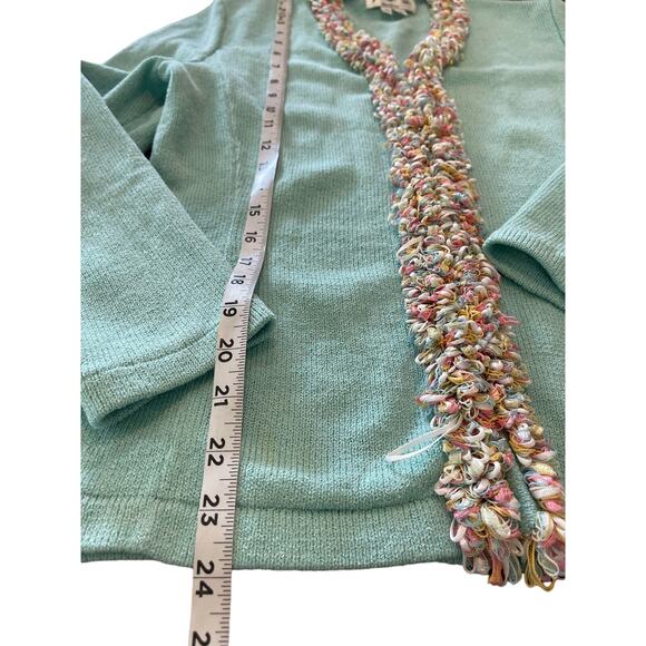 JSS Woman’s 3pcs suit Small knit wear blue teal wool blend USA classic luxury - Picture 12 of 16